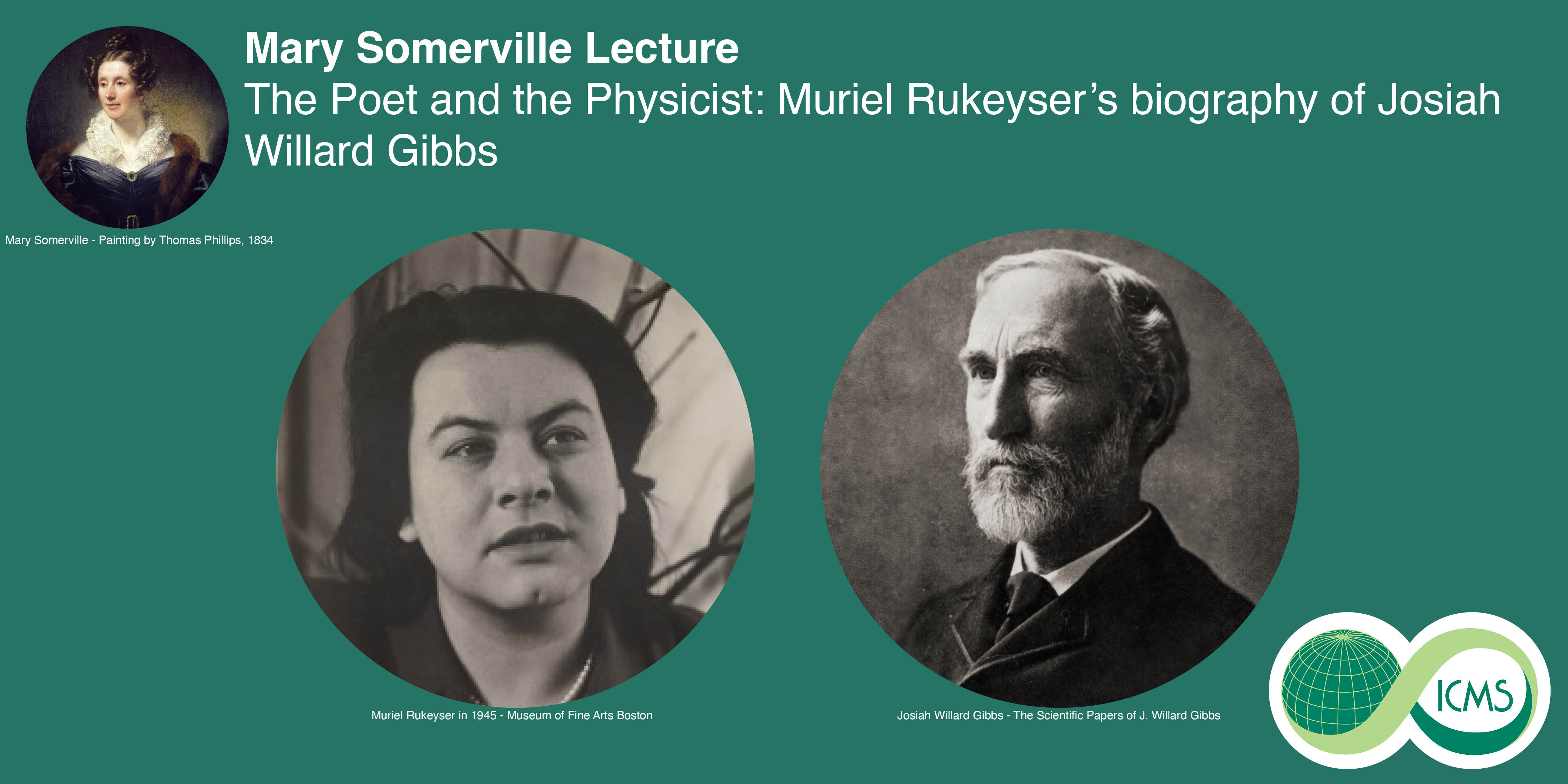 Mary Somerville Lecture - The Poet and the Physicist: Muriel ...